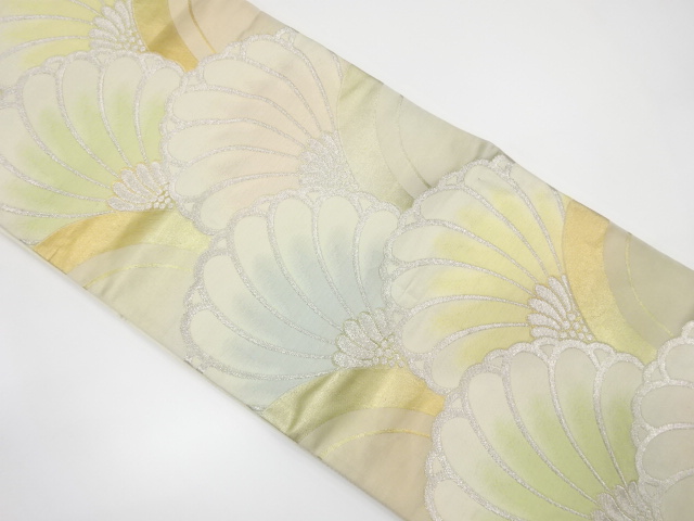 アンティーク　花尽くし模様織り出し袋帯（材料）